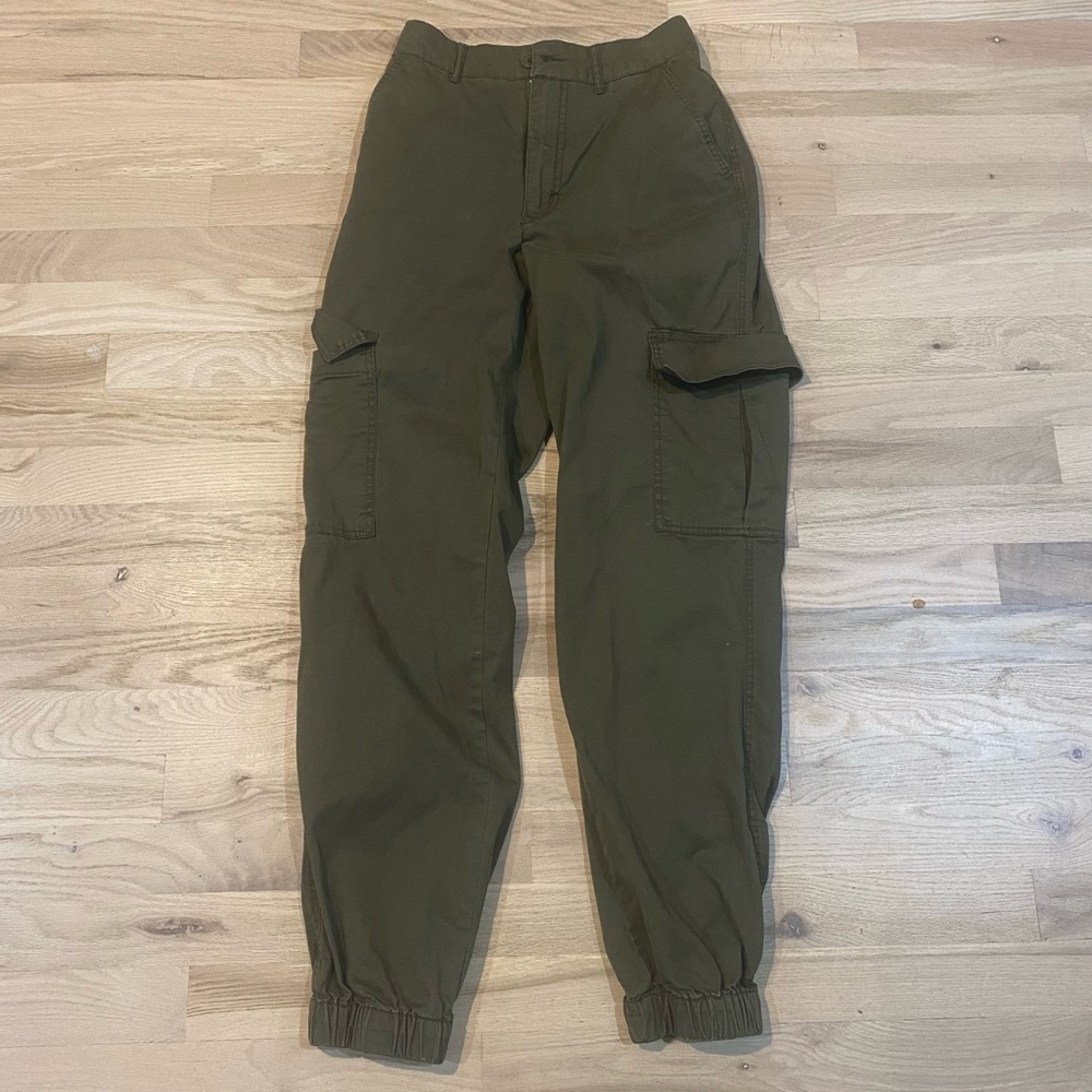 Garage Khaki Green Cargo Pants - Picture 2 of 10